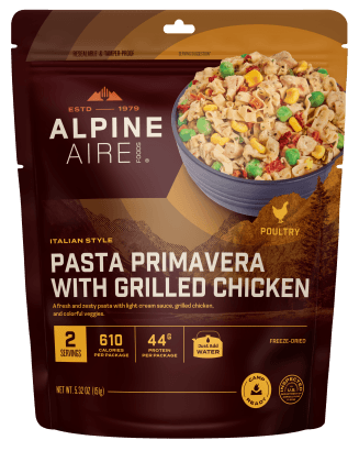 AlpineAire Pasta Primavera with Grilled Chicken
