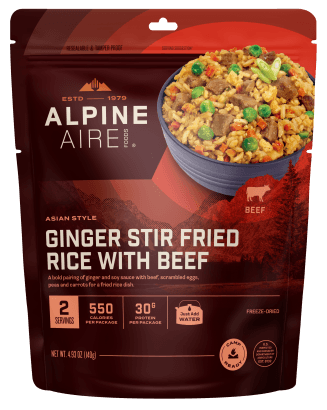 AlpineAire Ginger Stir Fried Rice With Beef