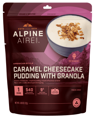 AlpineAire Caramel Cheesecake Pudding with Granola